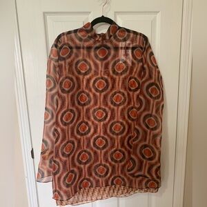 XL dress with contrasting slip